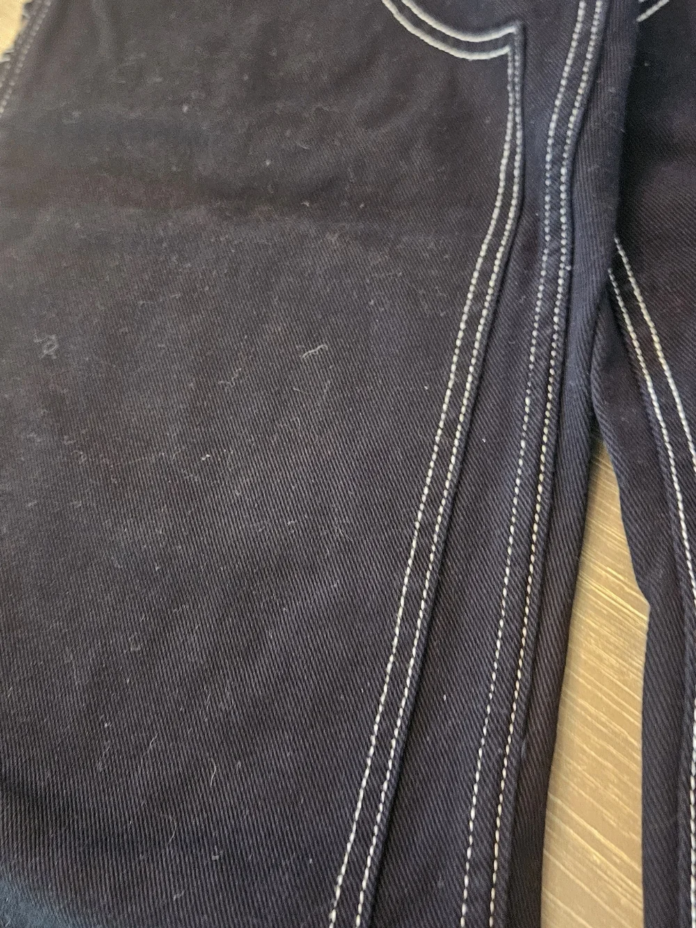 Men's FORD Black Workwear Jeans with Contrasting Stitching